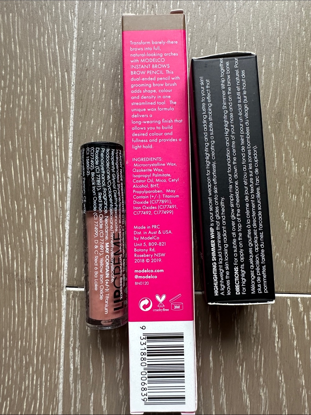 ModelCo makeup lot - brow pencil, lip creme, shimmer whip highlighter - Picture 2 of 4